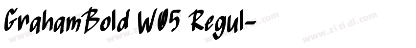 GrahamBold W05 Regul字体转换